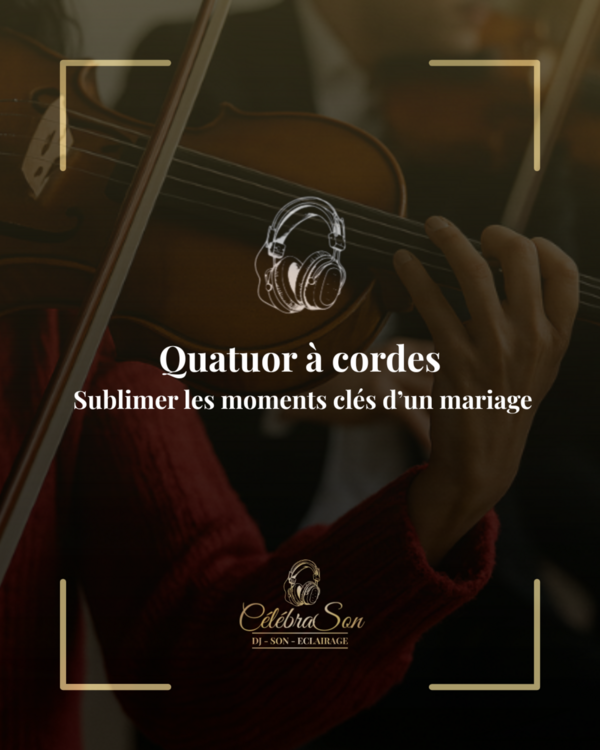 Quatuor à cordes : sublimer les moments clés d’un mariage